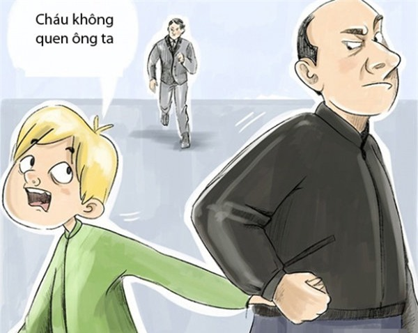 Dạy trẻ kỹ năng giao tiếp với người lạ trong thực tế và trên internet 7 Các bé không nên tỏ ra thân thiết với người lạ mà nên đề cao cảnh giác.