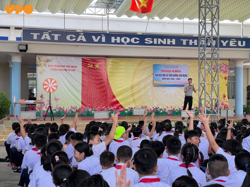 Một số hình ảnh UPO chia sẻ tại trường THCS Võ Thị Sáu