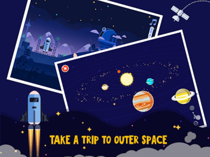 Astronomy for Kids sẽ là trò chơi cực kỳ lôi cuốn cho những bé có đam mê vũ trụ