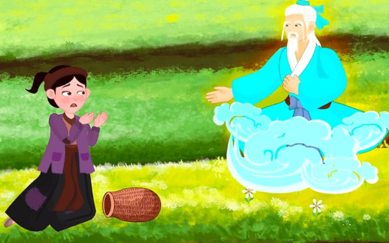 Kể chuyện tư duy cho bé - 28 câu chuyện nhân văn nhất! 2 Mỗi khi Tấm tủi thân khóc, ông Bụt sẽ hiện ra an ủi và giúp đỡ nàng