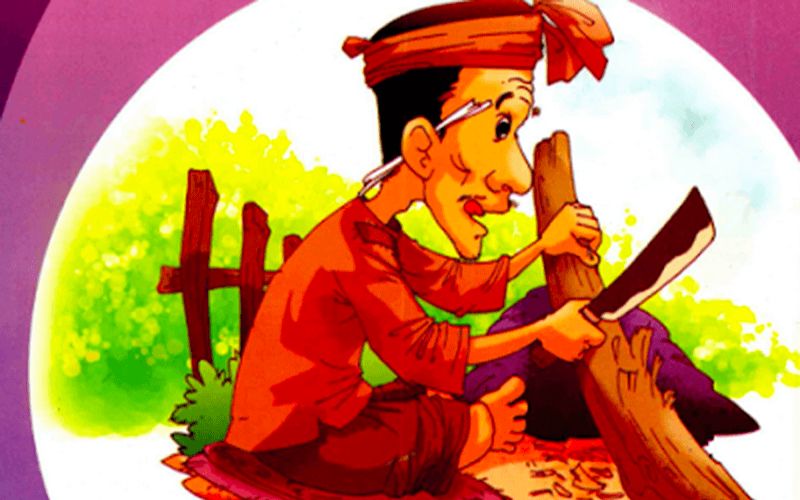 Kể chuyện tư duy cho bé - 28 câu chuyện nhân văn nhất! 11 Bác nông dân mang khúc gỗ ra đường để đẽo cùng lúc đó là xin ý kiến của những người xung quanh