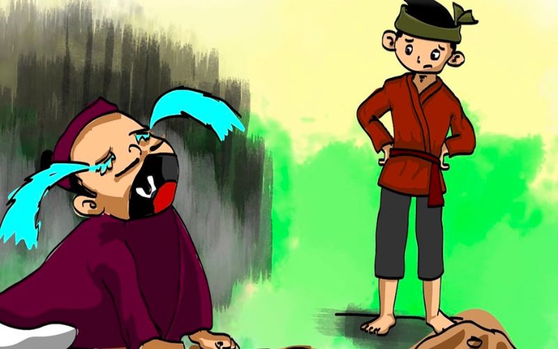 Kể chuyện tư duy cho bé - 28 câu chuyện nhân văn nhất! 23 Người đàn ông phát hiện ra số vàng bị mất thì liền đau đớn khóc và kể cho một người đi ngang qua