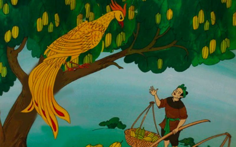 Kể chuyện tư duy cho bé - 28 câu chuyện nhân văn nhất! 7 Đại bàng liền bảo rằng “Ăn một quả, trả một cục vàng, may túi ba gang, mang theo mà đựng”