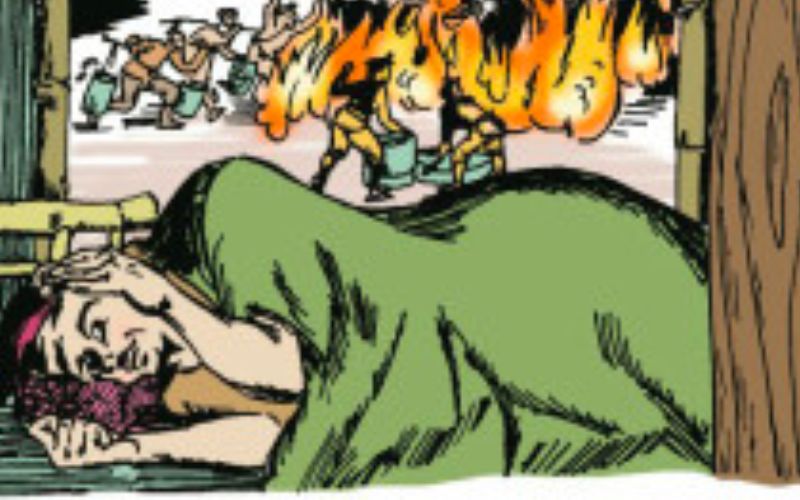 Kể chuyện tư duy cho bé - 28 câu chuyện nhân văn nhất! 8 Nhà kế bên là không quan tâm, đoái hoài đến căn nhà bị cháy bởi vì người đó suy nghĩ việc nhà ai nấy lo