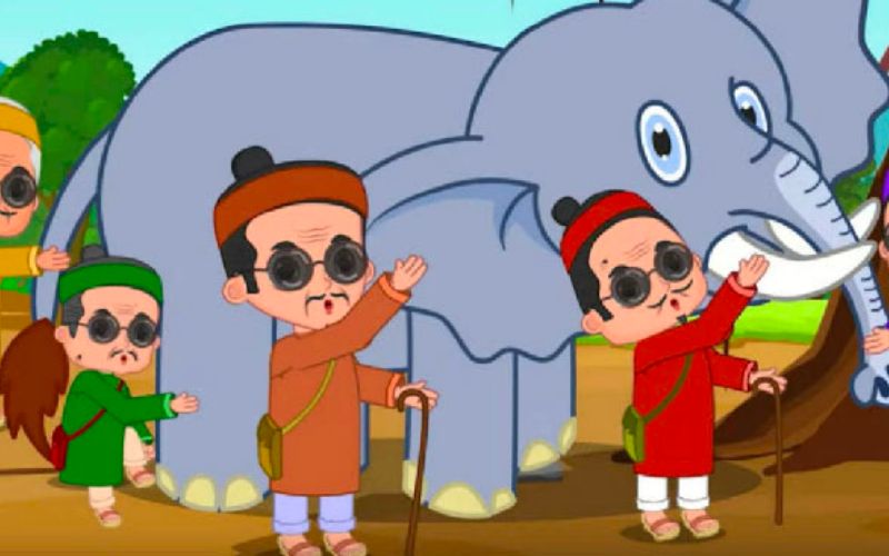 Kể chuyện tư duy cho bé - 28 câu chuyện nhân văn nhất! 10 Năm ông thầy bói mù xem voi, mỗi người sờ một bộ phận và không thể biết được con voi như thế nào