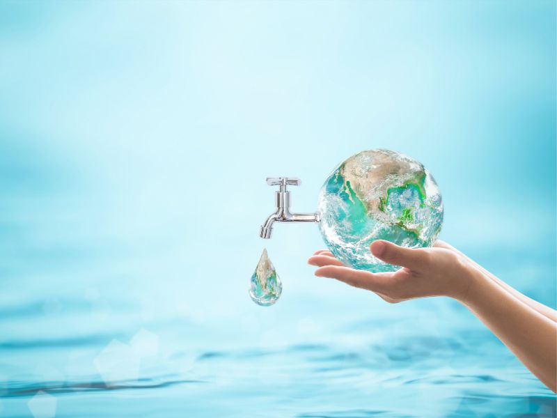 Dạy trẻ học tiết kiệm nước cũng như bảo vệ môi trường từ sớm