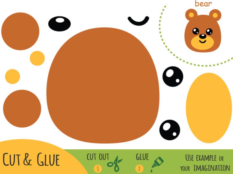 50+ trò chơi phát triển tư duy cho trẻ mầm non từ 3 - 5 tuổi 41 Trò chơi cắt dán thủ công mang đến sự sáng tạo cho bé.