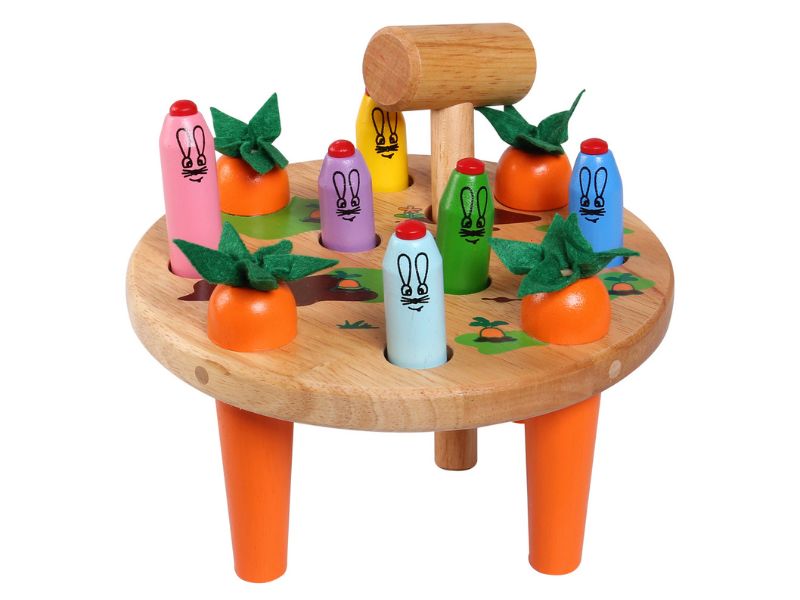 50+ trò chơi phát triển tư duy cho trẻ mầm non từ 3 - 5 tuổi 51 Bộ đồ chơi búa đập thỏ - món đồ chơi bằng gỗ an toàn và giải trí dành cho bé yêu.