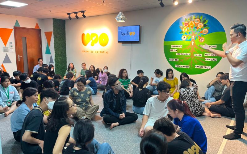 UPO kết hợp vừa học vừa chơi, tổ chức nhiều hoạt động đội nhóm chuyên nghiệp, tạo hứng thú cho bé dễ tiếp thu bài học