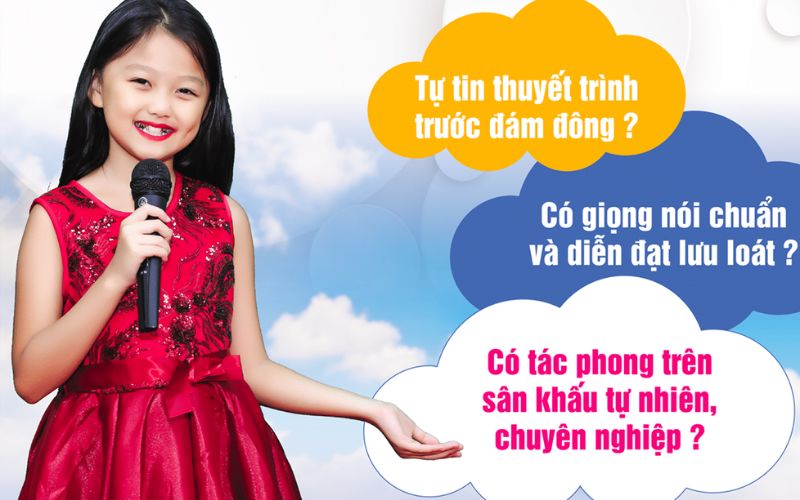 Khóa học MC nhí Rồng Tiên Sa được đào tạo sâu hơn về phần phát âm