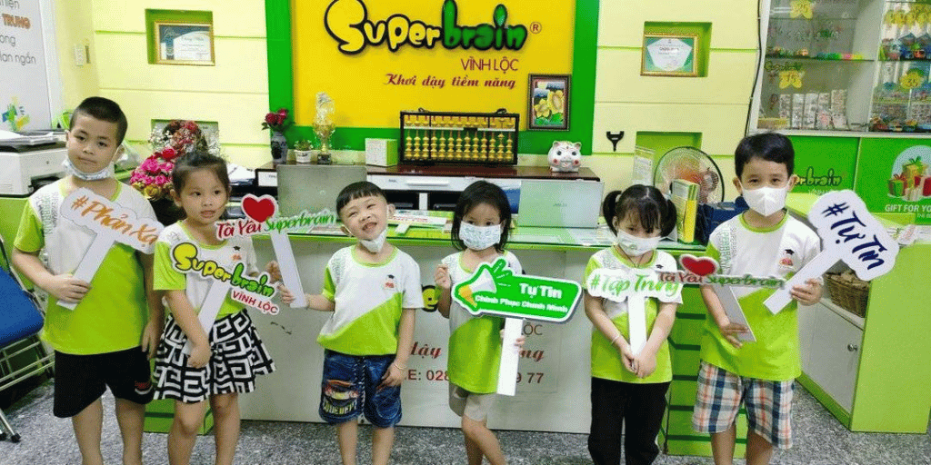 Superbrain Việt Nam tại Đà Nẵng là nơi giúp các bé tìm thấy niềm yêu Toán học.