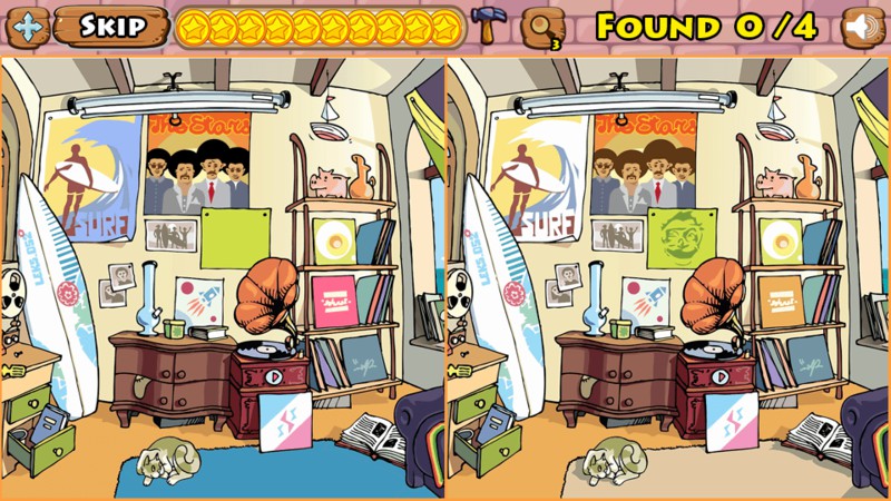 Trò chơi tìm điểm khác biệt không chỉ giúp bé tập trung và tư duy phân tích mà còn rèn bé luyện khả năng quan sát, phân tích, tính kiên nhẫn và sự tập trung.