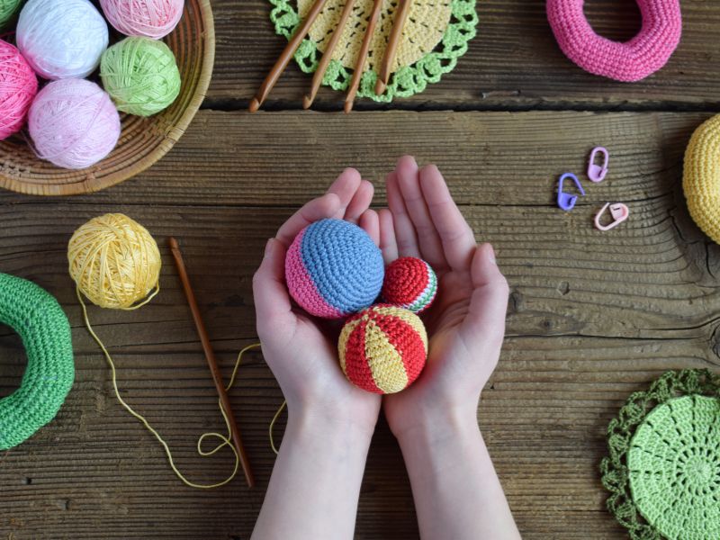 Đan mô hình bằng len